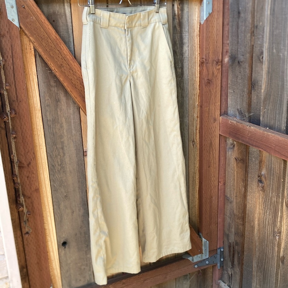 Dickies high waisted wide leg twill pants